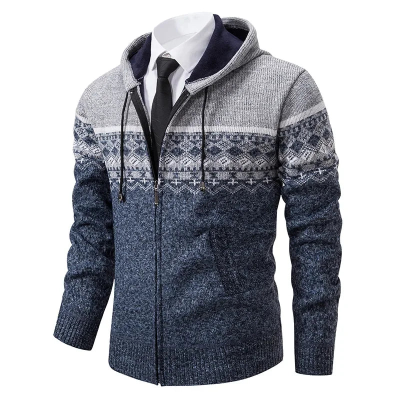 VESTE ETHNIQUE EN MAILLE POUR HOMMES