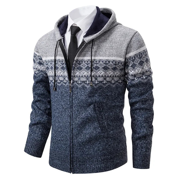 VESTE ETHNIQUE EN MAILLE POUR HOMMES