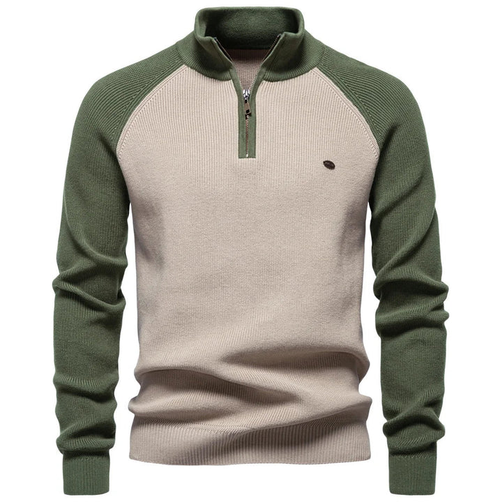 PULL À COL ZIPPÉ POUR HOMME