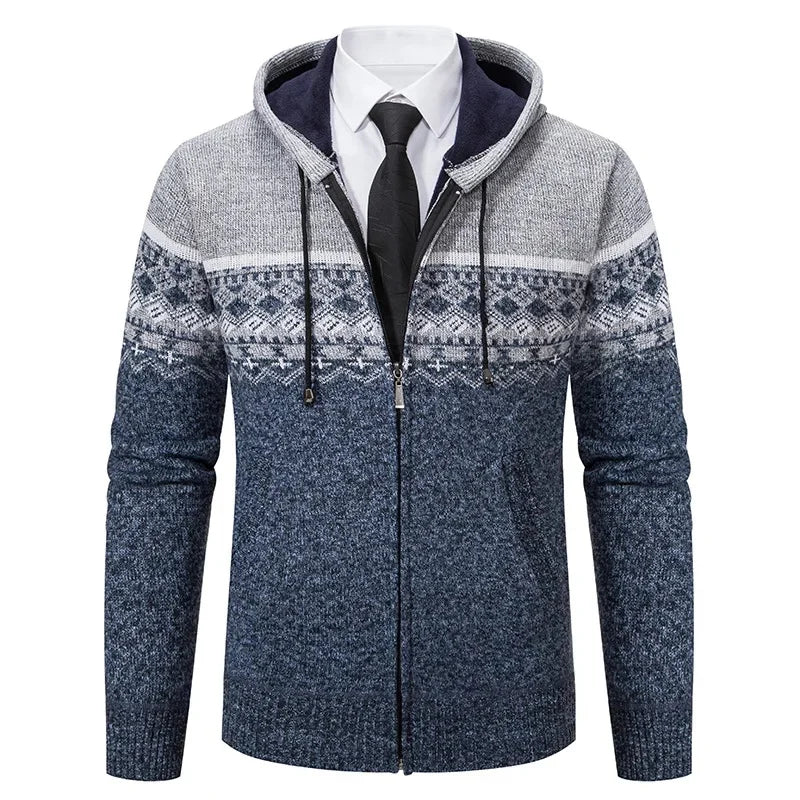 VESTE ETHNIQUE EN MAILLE POUR HOMMES