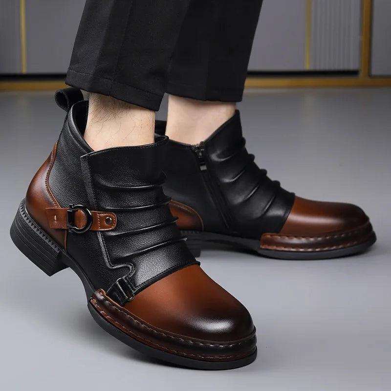 BOTTINES À BOUCLE POUR HOMME