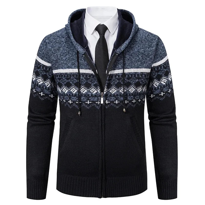 VESTE ETHNIQUE EN MAILLE POUR HOMMES