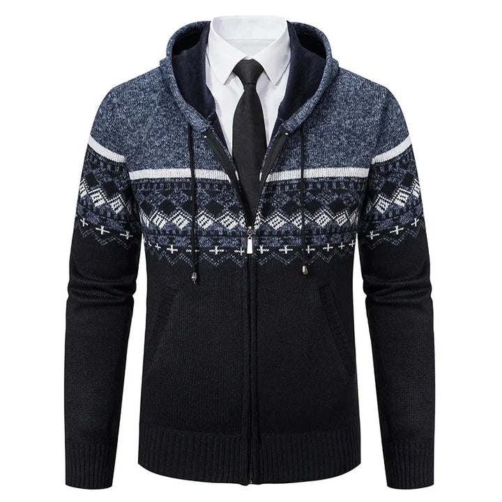 VESTE ETHNIQUE EN MAILLE POUR HOMMES