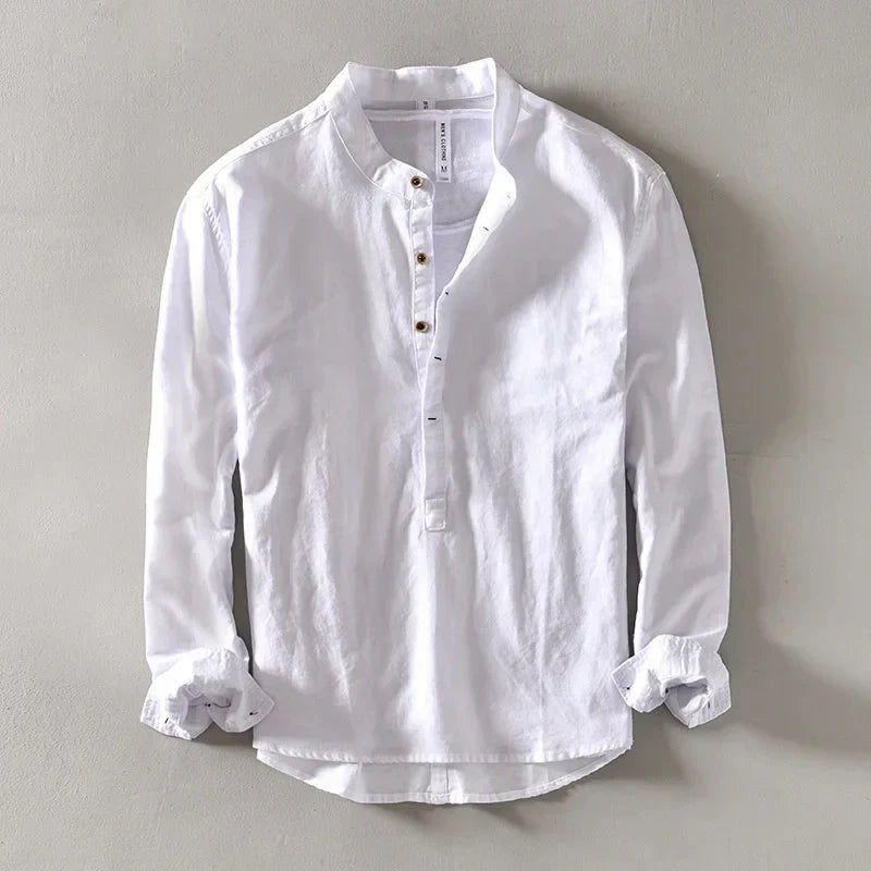 CHEMISE MINIMALISTE EN LIN POUR HOMME