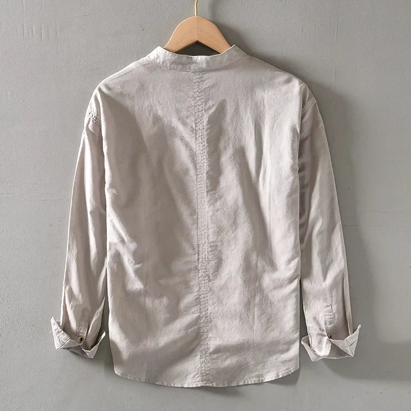 CHEMISE MINIMALISTE EN LIN POUR HOMME