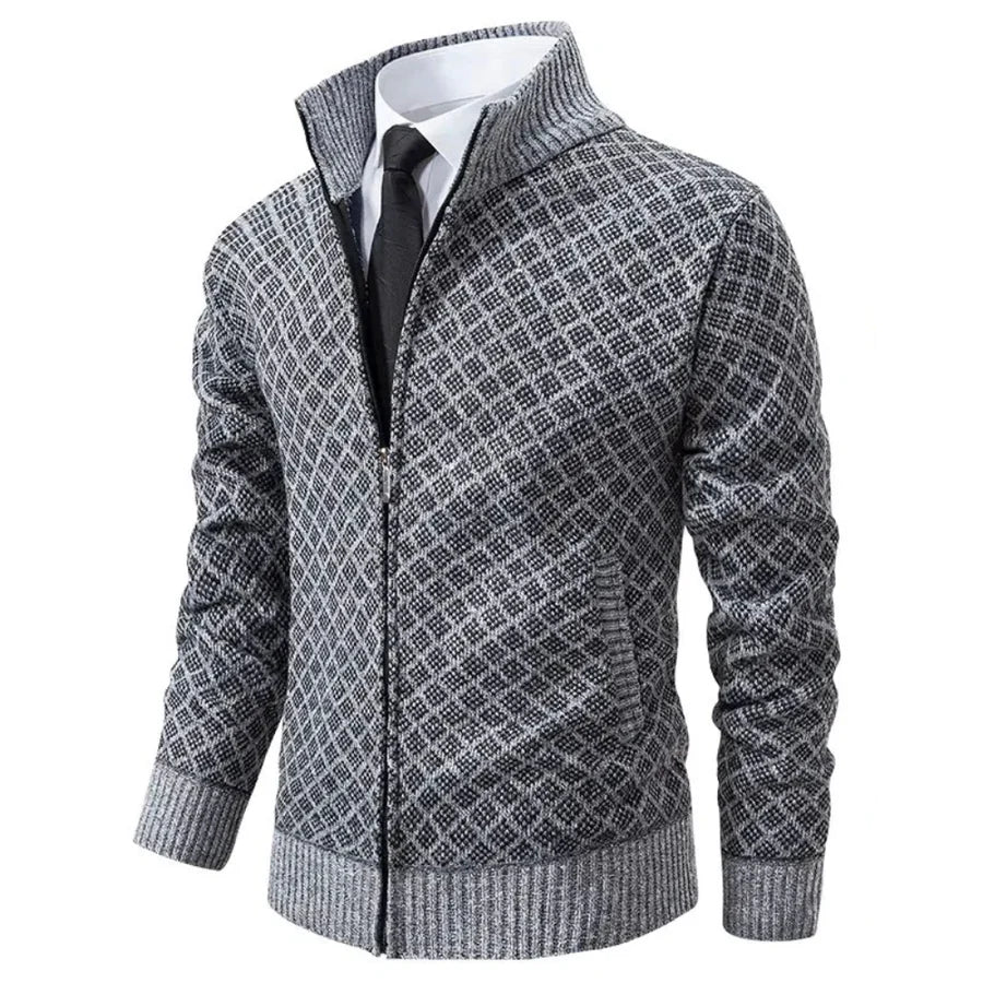 GILET MAILLE GAUFRÉE POUR HOMME