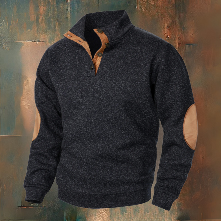 PULL EN MAILLE BOUTONNÉ POUR HOMME