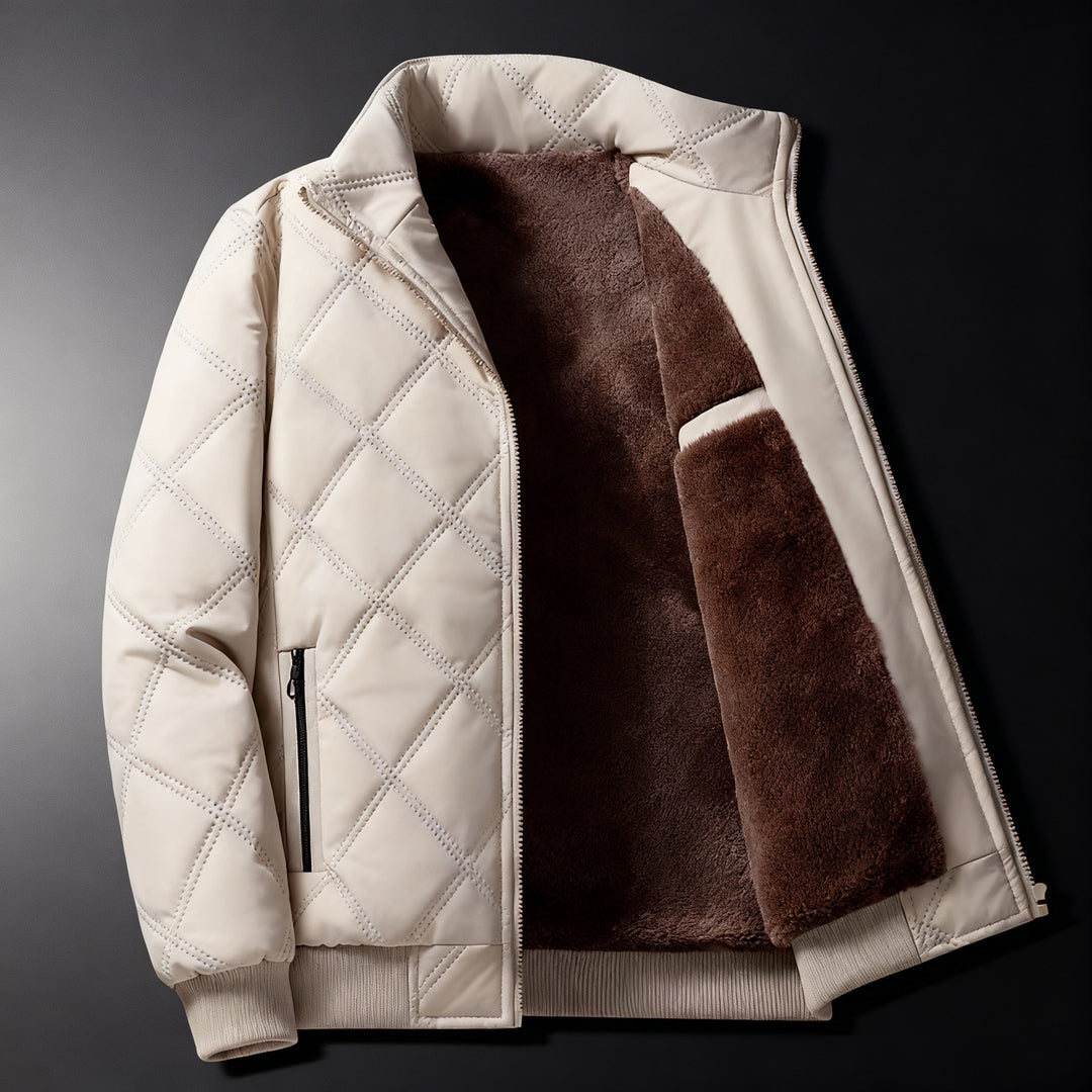 VESTE EN POLAIRE MATELASSÉE POUR HOMME