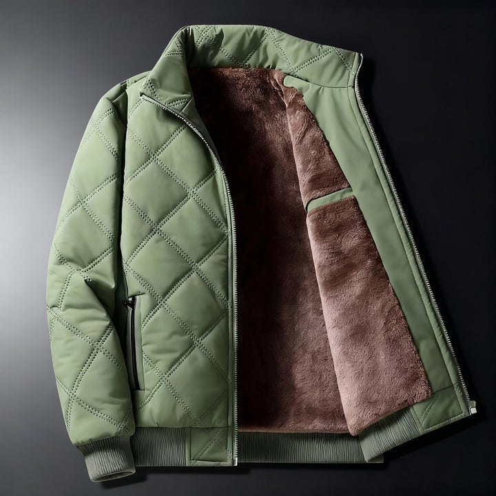 VESTE EN POLAIRE MATELASSÉE POUR HOMME