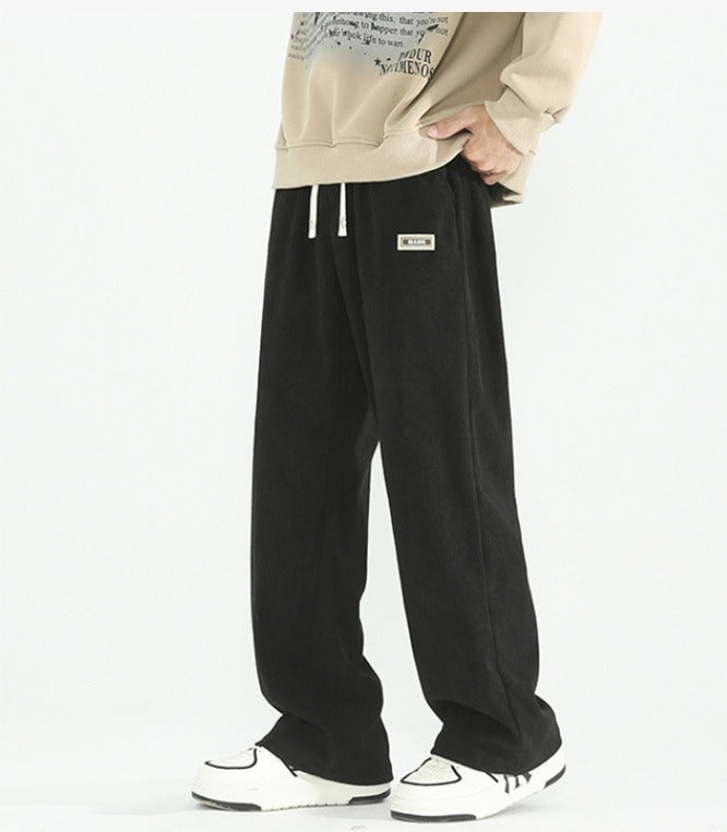 PANTALON LARGE EN VELOURS CÔTELÉ POUR HOMME
