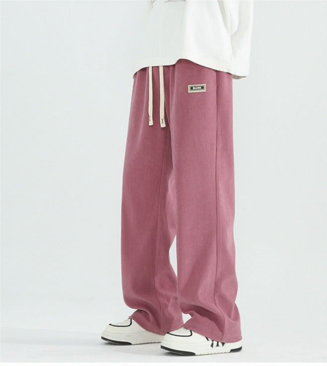 PANTALON LARGE EN VELOURS CÔTELÉ POUR HOMME