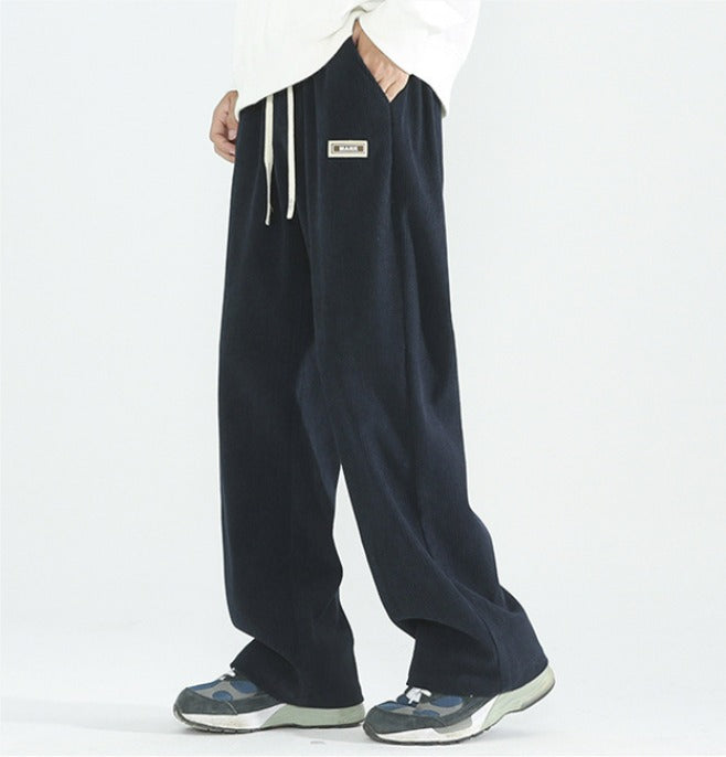 PANTALON LARGE EN VELOURS CÔTELÉ POUR HOMME