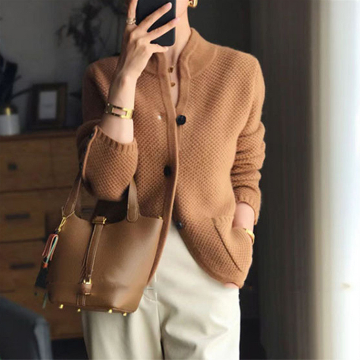 Chantal | Veste en cachemire maille gaufrée