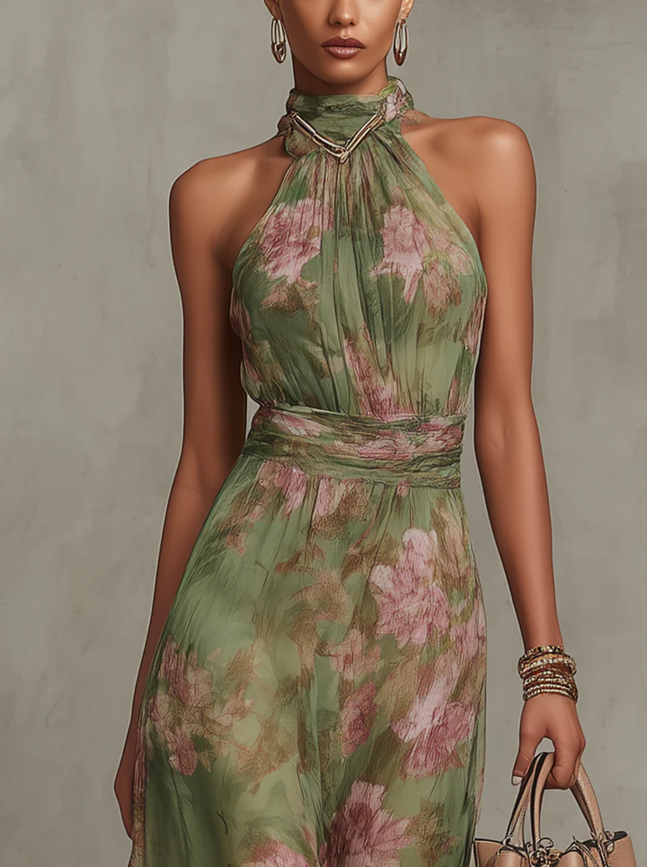 Sophie | Robe fluide à imprimé floral estival