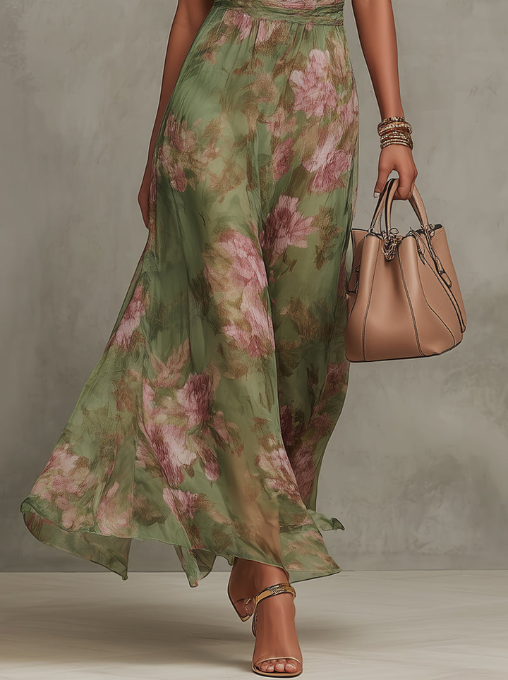 Sophie | Robe fluide à imprimé floral estival