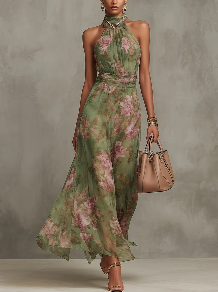 Sophie | Robe fluide à imprimé floral estival