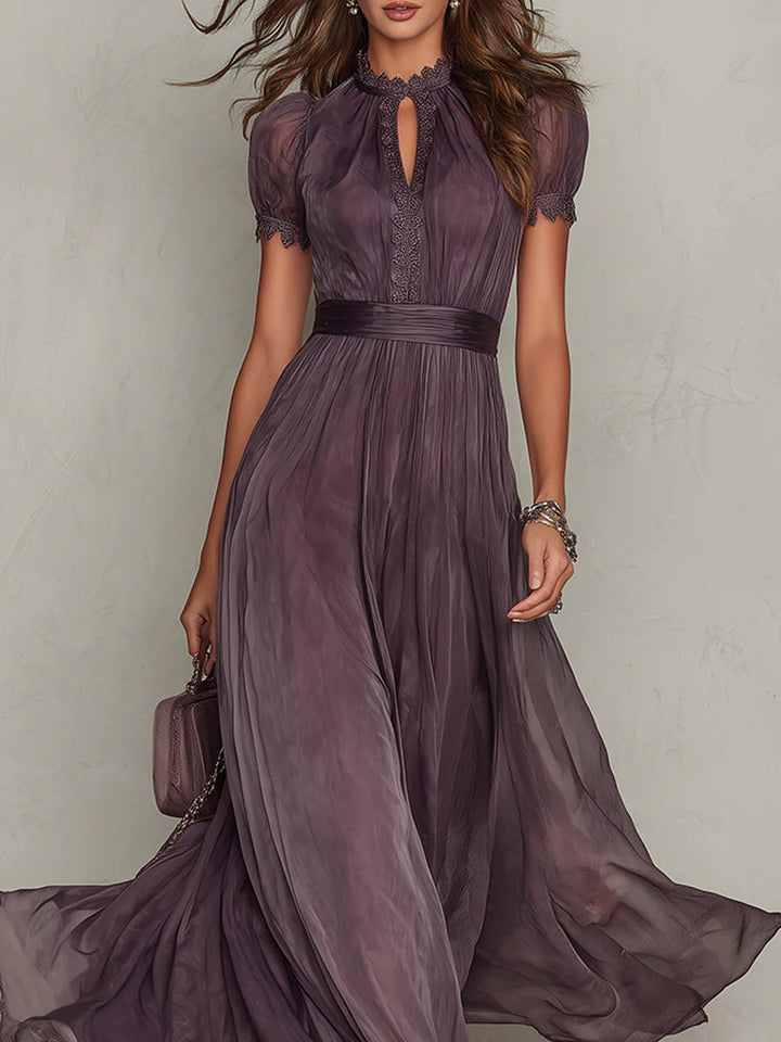 Sandrine | Robe longue en mousseline