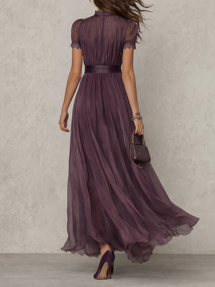 Sandrine | Robe longue en mousseline