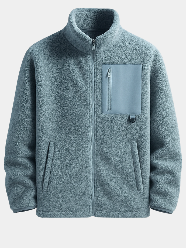 VESTE EN POLAIRE AVEC ZIP POUR HOMMES
