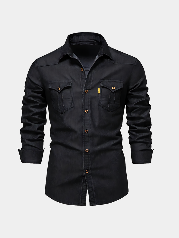 LAURENT MONACO | CHEMISE EN DENIM POUR HOMME