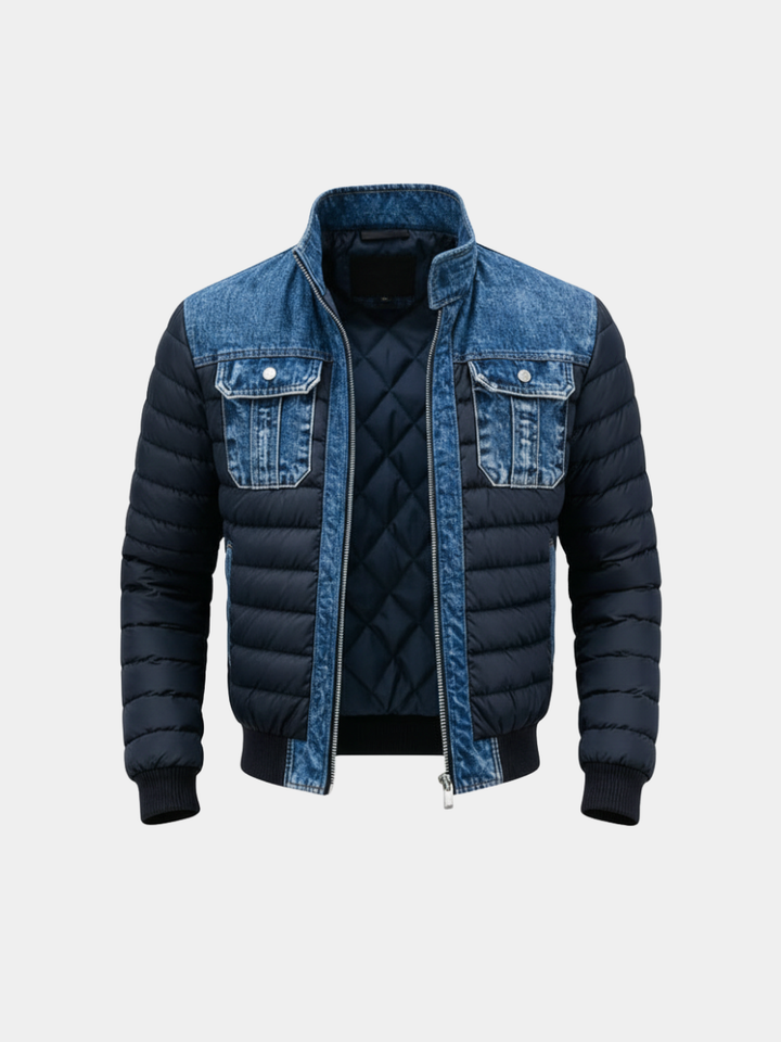 VESTE EN DENIM REMBOURRÉE HYBRIDE POUR HOMME