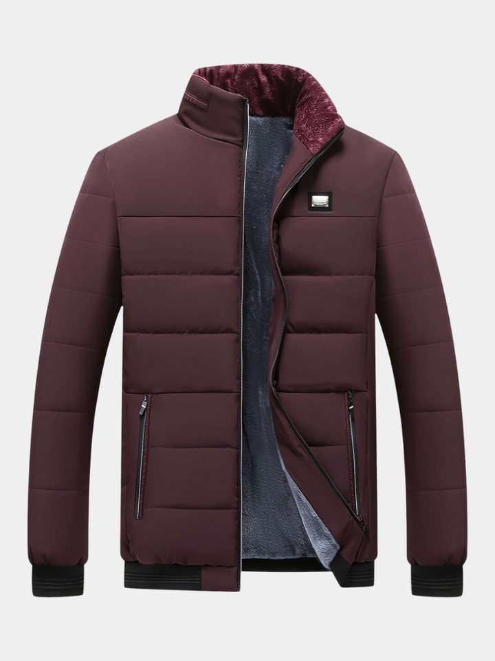 VESTE D’HIVER ÉLÉGANTE ZIPPÉE POUR HOMME