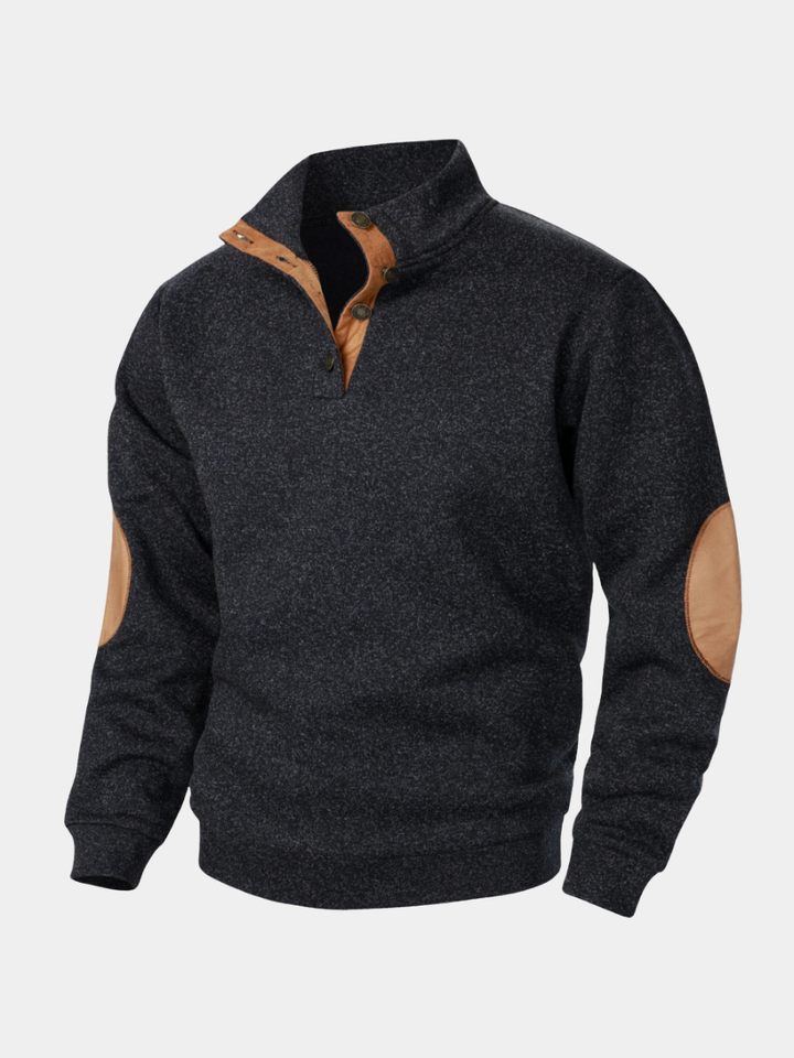 PULL EN MAILLE BOUTONNÉ POUR HOMME