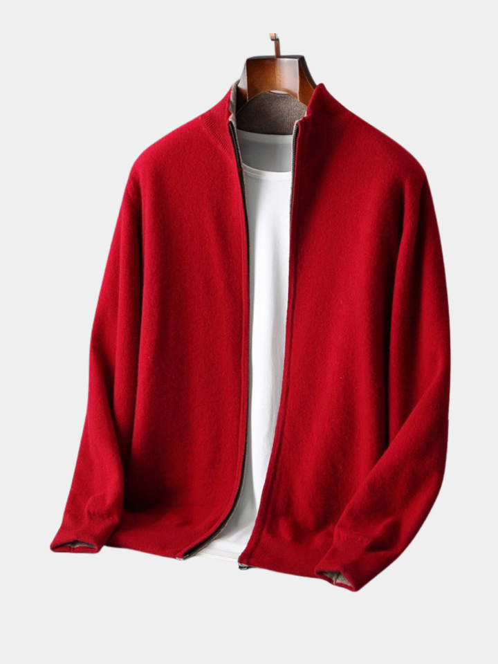 CARDIGAN ZIPPÉ EN MAILLE POUR HOMME