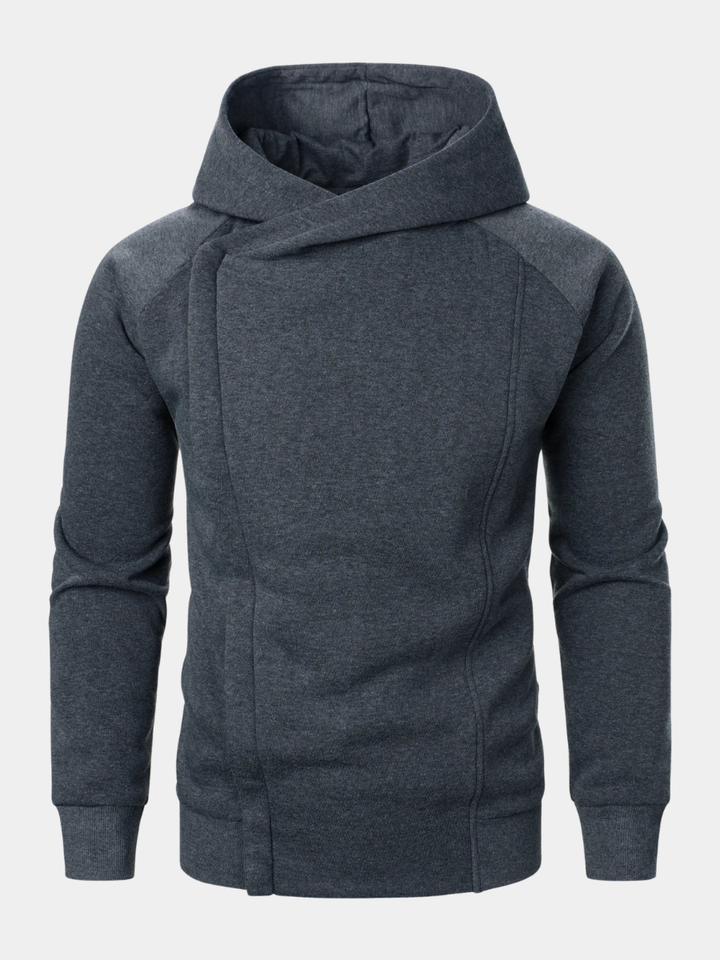 SWEAT À CAPUCHE ZIPPÉ CROISÉ POUR HOMME
