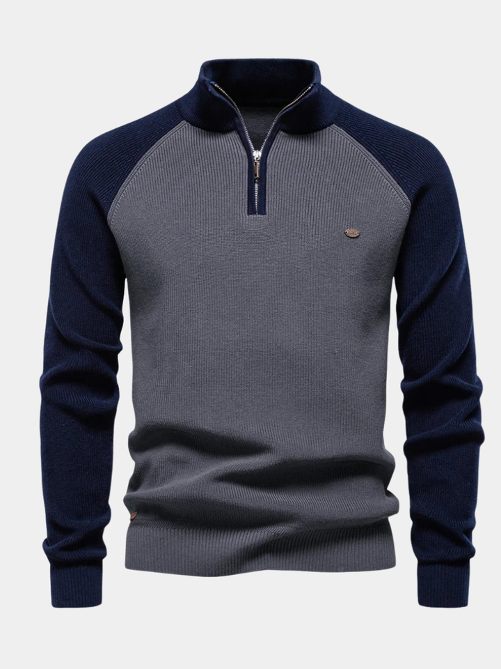 PULL QUART ZIP POUR HOMME
