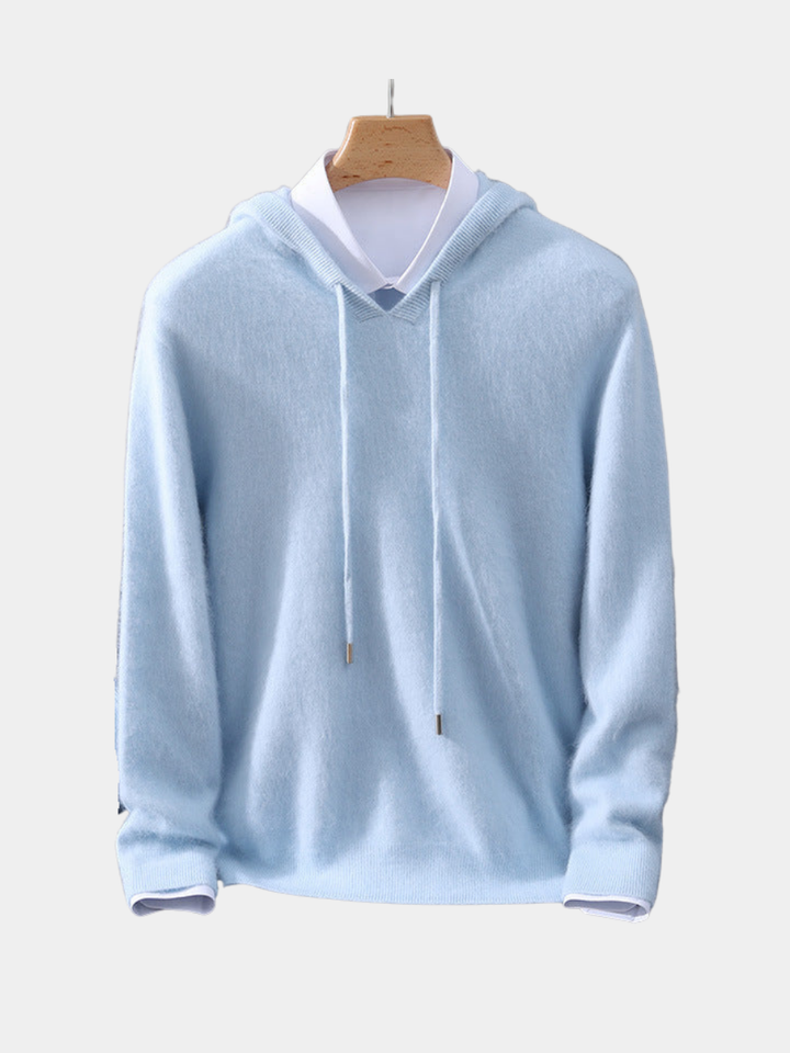 SWEAT À CAPUCHE EN LAINE MÉLANGÉE POUR HOMME