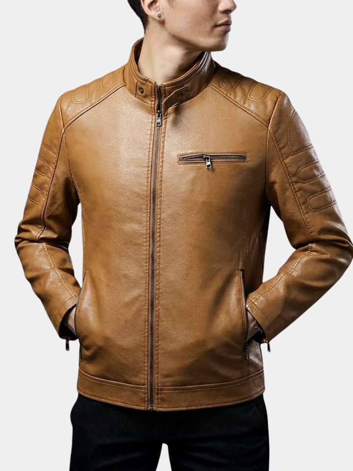 VESTE STYLE MOTO POUR HOMME