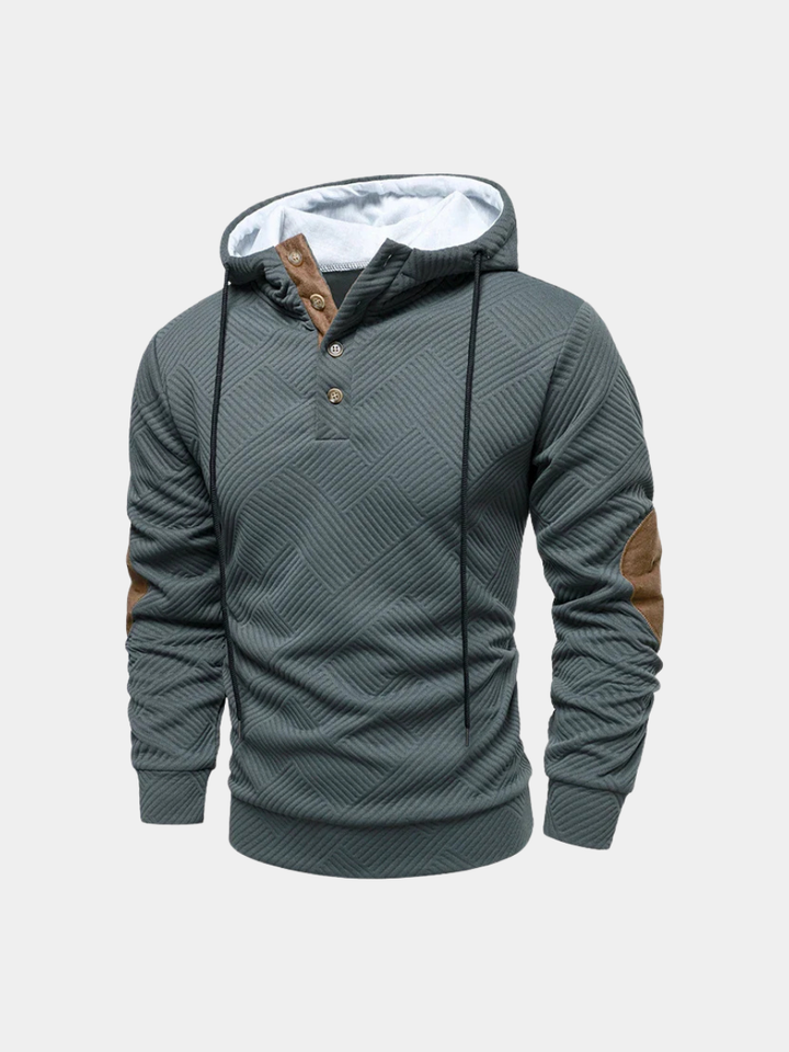 PULL À DEMI-BOUTONS COUPE SLIM POUR HOMME