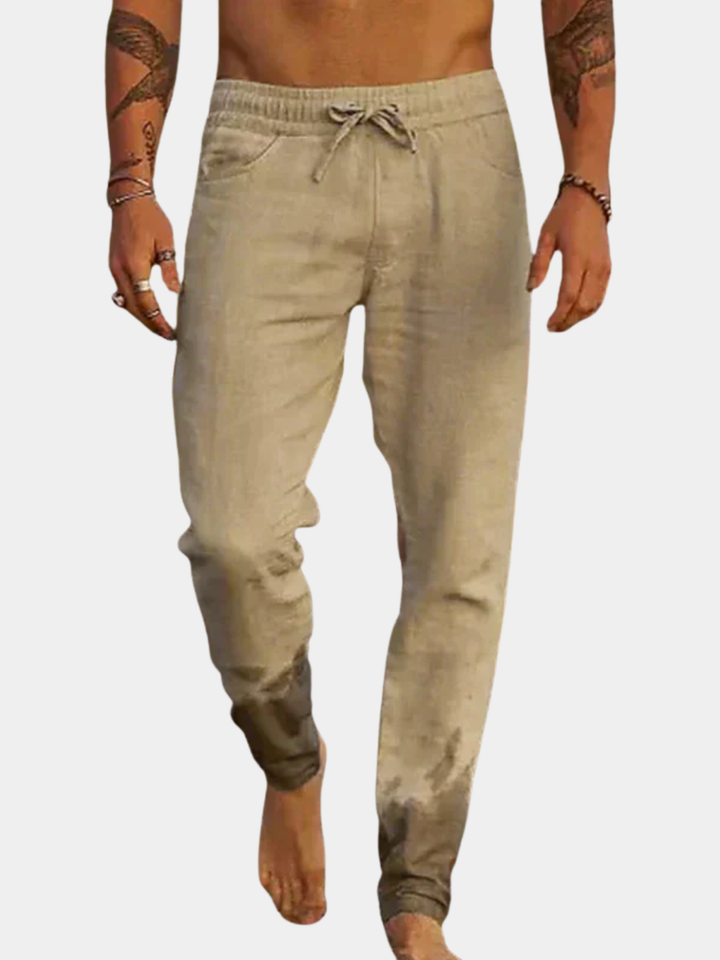PANTALONS DE PLAGE EN LIN POUR HOMMES