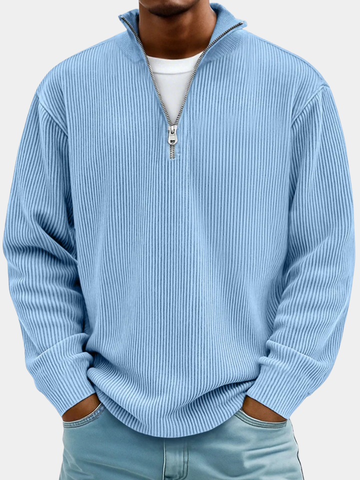 PULL TENDANCE AVEC ZIP MOYEN HOMME