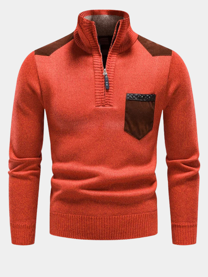 PULL HOMME EN POLAIRE AVEC ZIP
