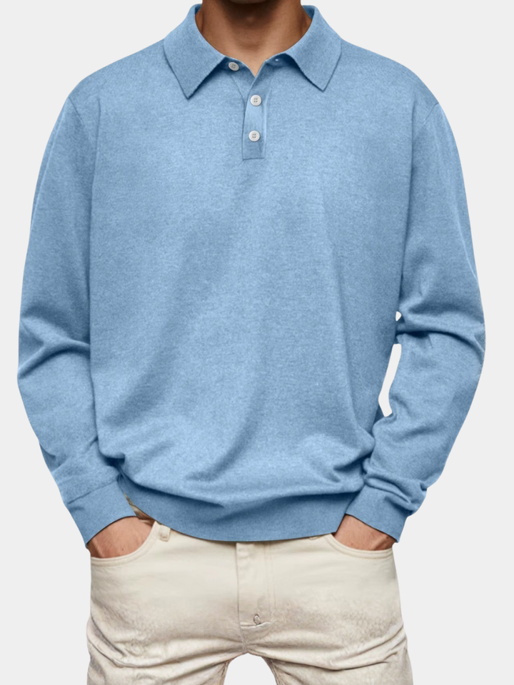 POLO À MANCHES LONGUES POUR HOMMES