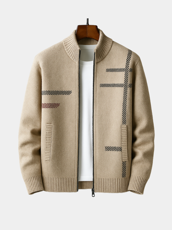 VESTE EN MAILLE ZIPPÉE POUR HOMME