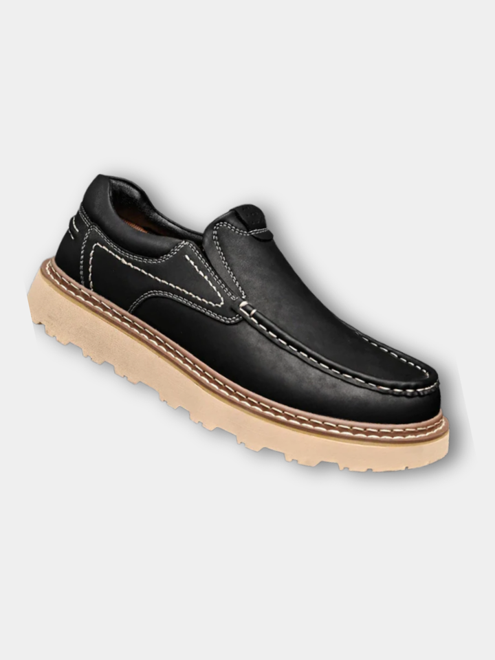 MOCASSINS EN CUIR DE VACHETTE POUR HOMME