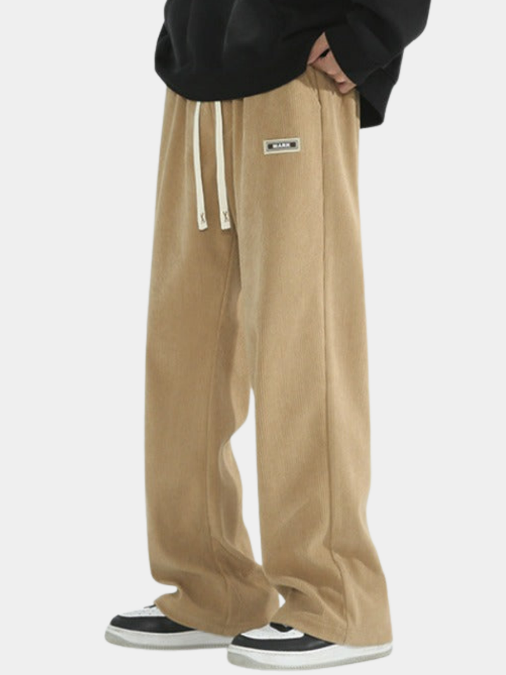 PANTALON LARGE EN VELOURS CÔTELÉ POUR HOMME