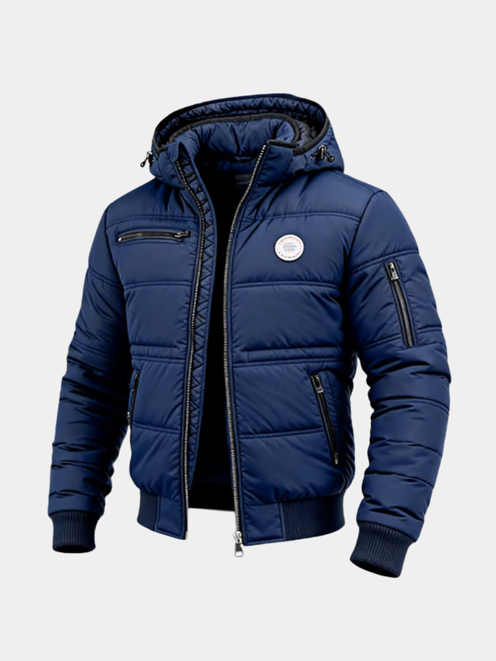 VESTE D'HIVER À CAPUCHE CLASSIQUE POUR HOMME