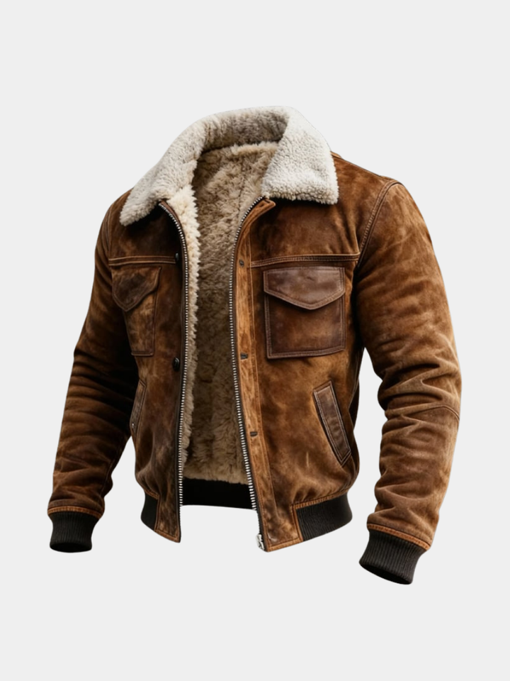 VESTE DOUBLÉE SHERPA POUR HOMME