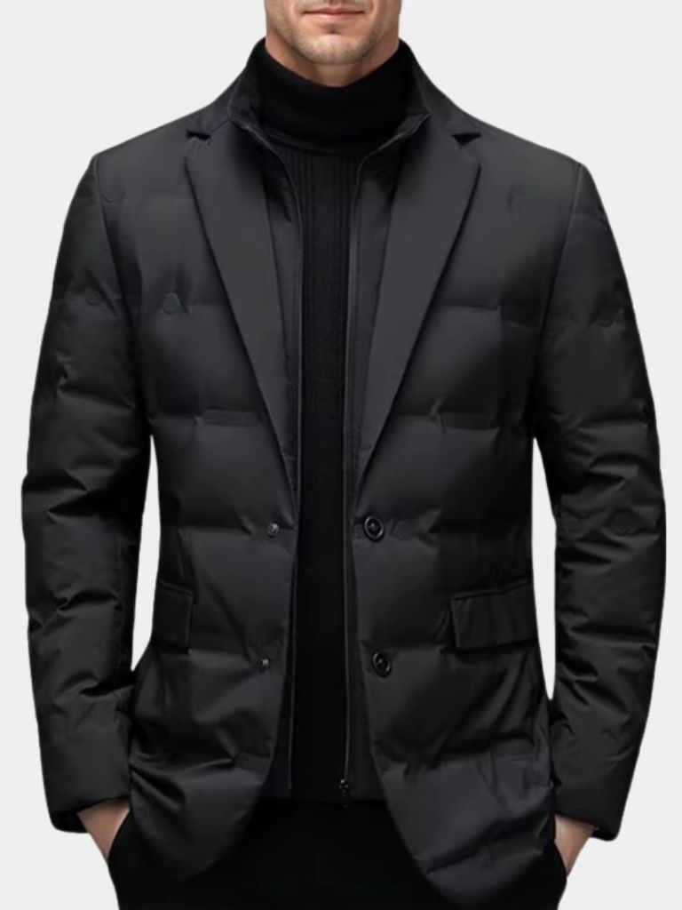 JUSTIN | Manteau d'hiver en lainage premium — coupe taillée
