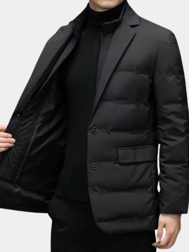 JUSTIN | Manteau d'hiver en lainage premium — coupe taillée
