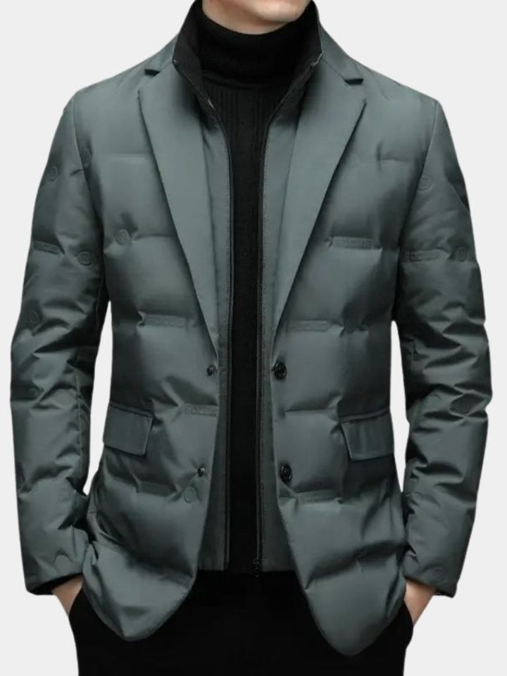 JUSTIN | Manteau d'hiver en lainage premium — coupe taillée