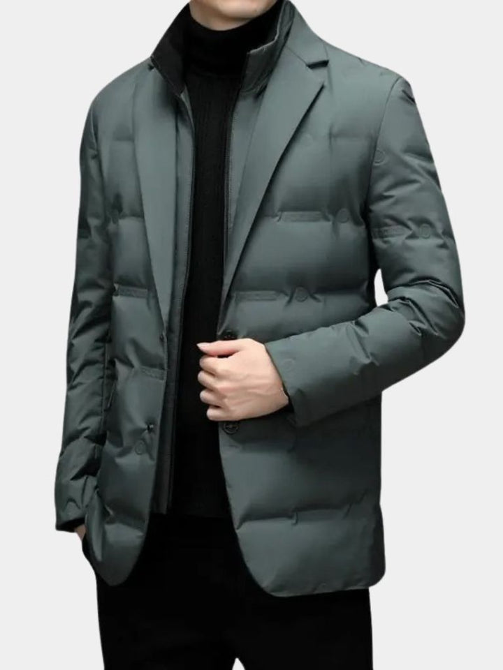 JUSTIN | Manteau d'hiver en lainage premium — coupe taillée