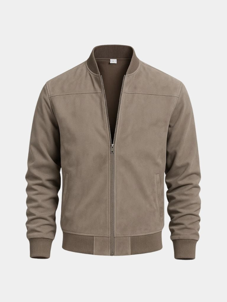 ÉMILE | Blouson en daim souple — coupe taillée et finition mate