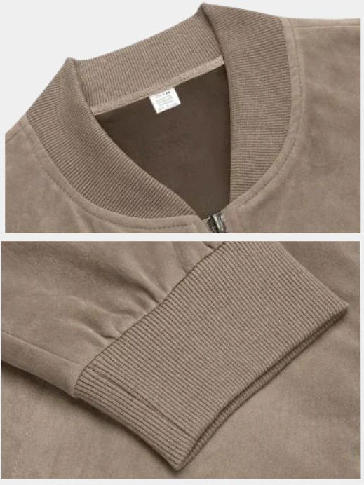 ÉMILE | Blouson en daim souple — coupe taillée et finition mate