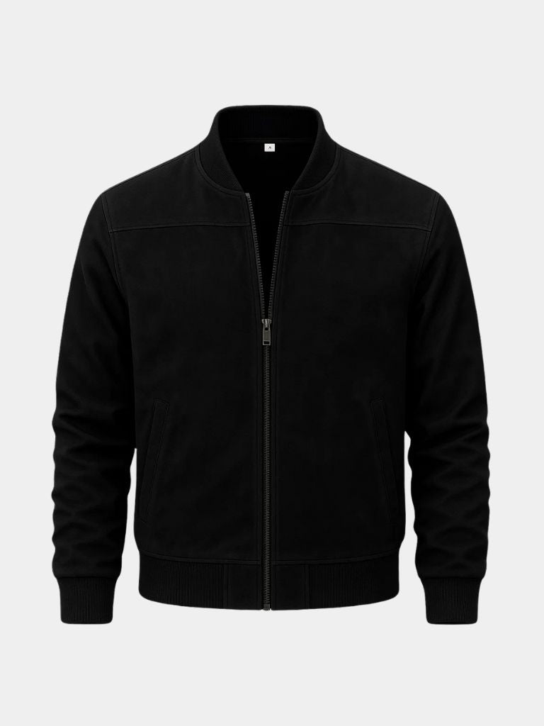 ÉMILE | Blouson en daim souple — coupe taillée et finition mate