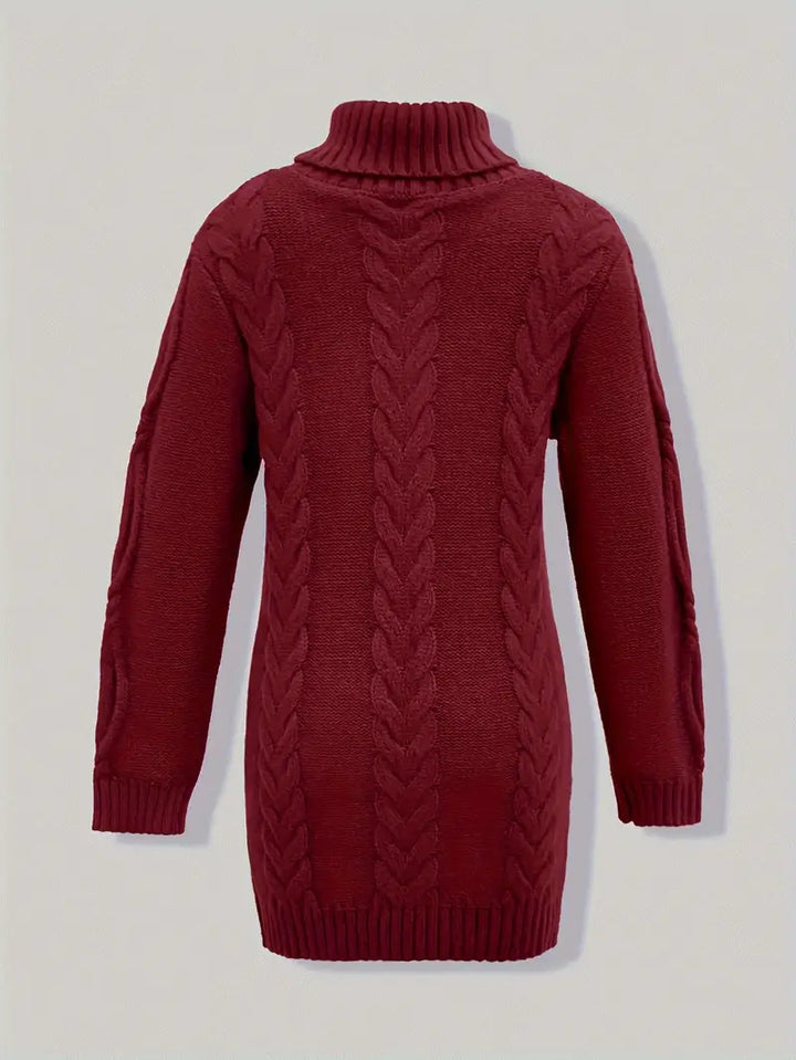 Valéria | Pull Long Torsadé d’Hiver